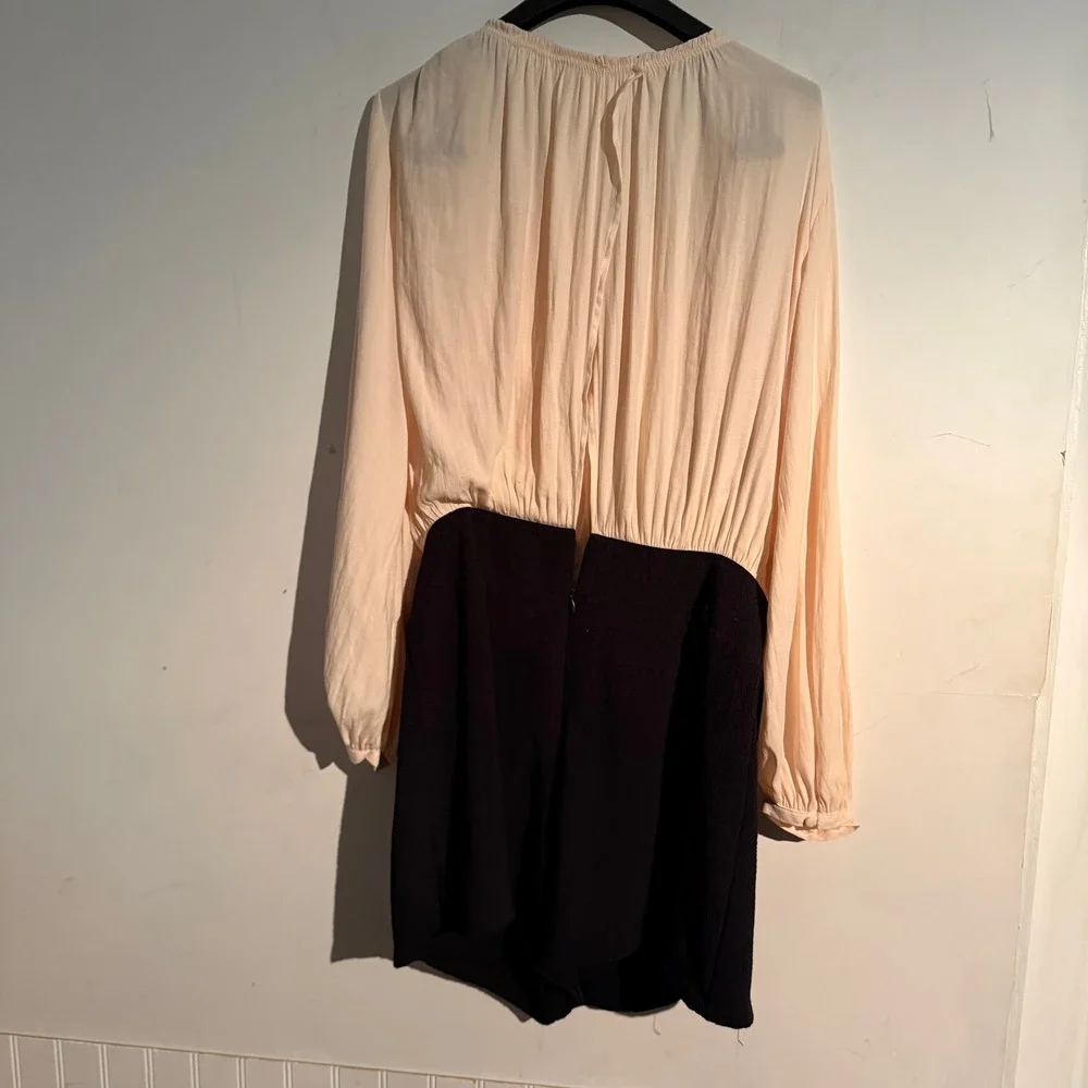 Free‎ People Size 12 Aida Romper Balloon Puff Sleeve Boho Indie